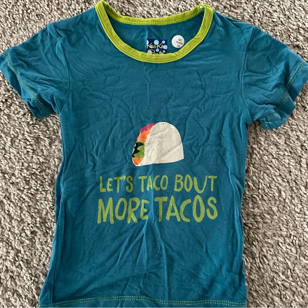 Kickee Pants Let’s Talk About Tacos Shirt NWT. 18-24 months